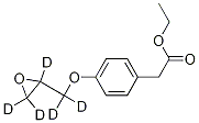 4-(2-Oxiranylmethoxy-d5)benzeneacetic Acid Ethyl Ester Struktur