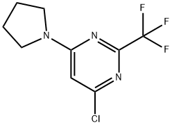 4-氯-6-(1-吡咯基)-2-三氟甲基嘧啶,1189872-15-8,结构式