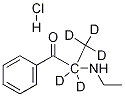 2-(Ethylamino)propiophenone-d5 Hydrochloride Structure
