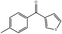 3-(4-メチルベンゾイル)チオフェン 化学構造式