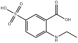 2-乙基氨基-5-磺基苯甲酸,119-22-2,结构式