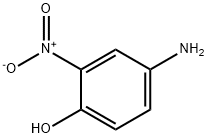 4-アミノ-2-ニトロフェノール 化学構造式