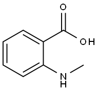 N-メチルアントラニル酸 化学構造式
