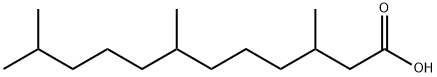3,7,11-トリメチルドデカン酸 化学構造式