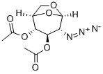 B-D-Glucopyranose,1,6-anhydro-2-azido-2-deoxy-,3,4-diacetate,119005-80-0,结构式