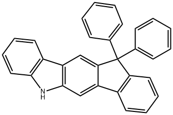 5,11-二氢-11,11-二苯基-茚并[1,2-B]咔唑 结构式