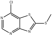 7-Chloro-2-(Methylsulfanyl)-[1,3]thiazolo[4,5-d]pyriMidine 化学構造式