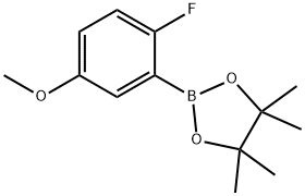 2-(2-Fluoro-5-Methoxyphenyl)-4,4,5,5-tetraMethyl-1,3,2-dioxaborolane Struktur