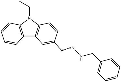 N-ETHYL-CARBAZOL-3-ALDEHYDE-N-METHYL-N-PHENYL-HYDRAZONE 结构式