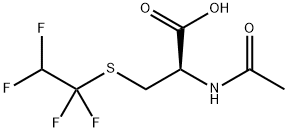 N-アセチル-S-(1,1,2,2-テトラフルオロエチル)-L-システイン 化学構造式