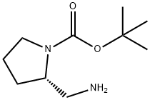 (S)-1-N-叔丁氧羰基-2-(氨基乙基)吡咯烷,119020-01-8,结构式