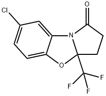 7-Chloro-3a-(trifluoroMethyl)-3,3a-dihydrobenzo[d]pyrrolo[2,1-b]oxazol-1(2H)-one 结构式