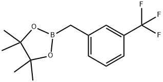 4,4,5,5-四甲基-2-(3-(三氟甲基)-苄基)-1,3,2-二氧杂环戊硼烷,1190235-39-2,结构式