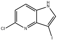 5-Хлор-3-иод-4-аза-индол структура