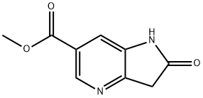 1H-Pyrrolo[3,2-b]pyridine-6-carboxylic acid, 2,3-dihydro-2-oxo-, methyl ester Struktur