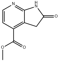 1H-Pyrrolo[2,3-b]pyridine-4-carboxylicacid,2,3-dihydro-2-oxo-,Methylester, 1190313-98-4, 结构式