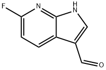6-Fluoro-7-azaindole-3-carboxaldehyde 化学構造式