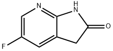 2H-Pyrrolo[2,3-b]pyridin-2-one, 5-fluoro-1,3-dihydro- Struktur