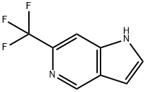 6-(Trifluoromethyl)-1H-pyrrolo[3,2-c]pyridine 化学構造式
