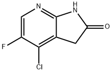 4-クロロ-5-フルオロ-7-アザ-2-オキシインドール 化学構造式