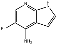 5-BroMo-1H-pyrrolo[2,3-b]pyridin-4-aMine Struktur