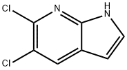 5,6-ジクロロ-1H-ピロロ[2,3-B]ピリジン 化学構造式