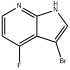 3-BROMO-4-FLUORO-7-AZAINDOLE, 1190320-00-3, 结构式