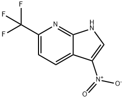 3-nitro-6-(trifluoroMethyl)-1H-pyrrolo[2,3-b]pyridine Struktur