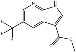 5-(TrifluoroMethyl)-7-azaindole-3-carboxylic acid Methyl ester Struktur