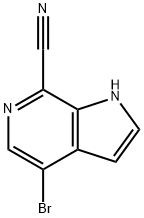 1H-Pyrrolo[2,3-c]pyridine-7-carbonitrile, 4-broMo- Struktur