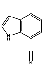 1H-Indole-7-carbonitrile, 4-Methyl- Structure