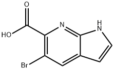 5-Bromo-7-azaindole-6-carboxylic acid Struktur