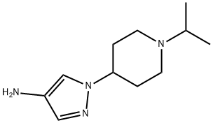 1-(1-isopropylpiperidin-4-yl)-1H-pyrazol-4-aMine Struktur