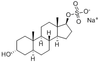 5A-ANDROSTANE-3A,17B-DIOL 17-SULFATETRIE THYLAMMONI 化学構造式