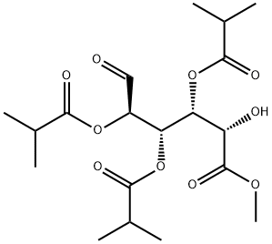 Methyl 2,3,4-Tri-O-isobutyryl-D-glucopyranuronate 化学構造式
