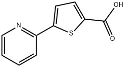 5-(2-ピリジル)チオフェン-2-カルボン酸 化学構造式