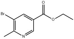 5-溴-6-甲基烟酸乙酯 结构式