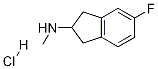 5-fluoro-N-Methyl-2,3-dihydro-1H-inden-2-aMine hydrochloride 化学構造式