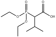 DIETHYL(1-CARBOXY-2-METHYLPROPYL)PHOSPHONATE 结构式