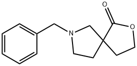 7-BENZYL-2-OXA-7-AZA-SPIRO[4.4]NONAN-1-ONE Structure