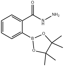 3-(4,4,5,5-Tetramethyl-1,3,2-dioxaborolan-2-yl)benzoic acid hydrazide Structure