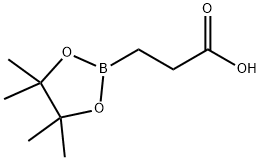 3-(4,4,5,5-Tetramethyl-1,3,2-dioxaborolan-2-yl)propanoic acid Structure
