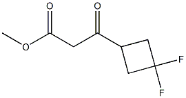Cyclobutanepropanoic acid, 3,3-difluoro-β-oxo-, methyl ester Struktur