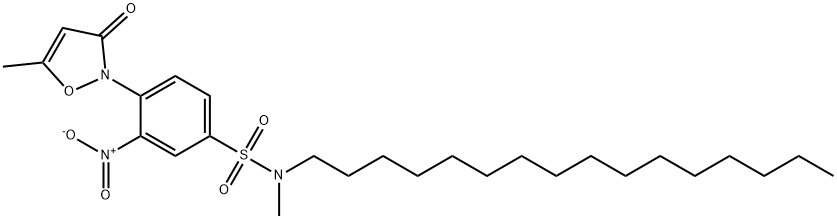 N-Hexadecyl-N-methyl-4-[5-methyl-3-oxo-2(3H)-isoxazolyl]-3-nitrobenzenesulfonamide|