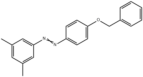 (3,5-dimethylphenyl)-(4-phenylmethoxyphenyl)diazene 结构式