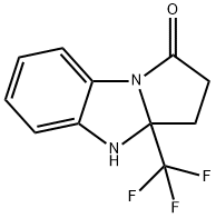 3a-(TrifluoroMethyl)-2,3,3a,4-tetrahydro-1H-benzo[d]pyrrolo[1,2-a]iMidazol-1-one Struktur