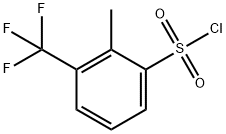 2-Methyl-3-(trifluoromethyl)benzenesulfonylchloride Struktur