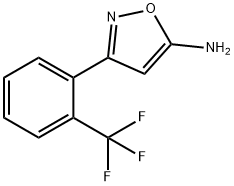 3-(2-三氟甲基苯基)-5-氨基异噁唑 结构式