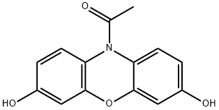 10-乙酰基-3,7-二羟基吩嗪, 119171-73-2, 结构式