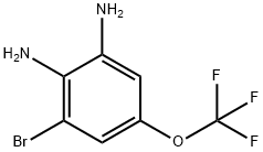 3-溴-5-(三氟甲氧基)苯-1,2-二胺, 1191922-50-5, 结构式